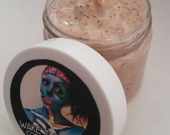 NEW Exfoliating Coconut Face Mask- Gentle daily Walnut Shell & Pumice Scrub- Makeup remover- Hydrating Facial cleanser- Soft Glowing Skin