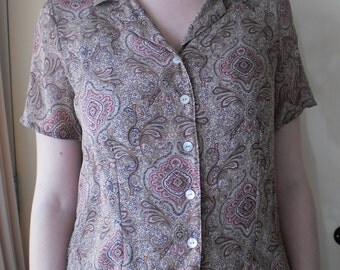 Classic 2-layer polyester blouse