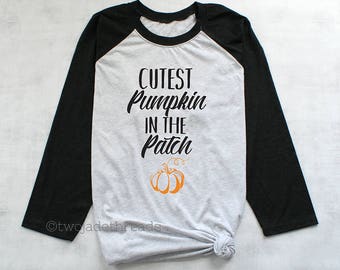 Cutest pumpkin in the patch maternity halloween shirt, fall season maternity shirt