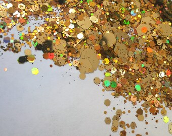 Sun Beam Shatter (Loose Glitter ~6 grams): face, makeup, hair, nail art, festival glitter, costume, unicorn, silver, moon, rave makeup, edc