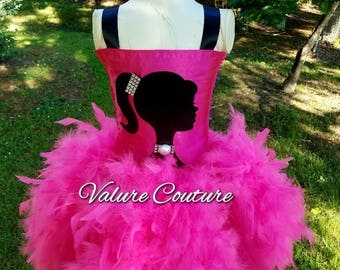 Barbie Inspired Tutu Dress Facebook.com/ValureCouture Pinterest.com/ValureCouture ValureCouture.Etsy.com