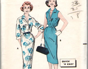 Butterick 8501 1950's Era Misses' Shirtdress
