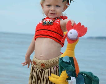 Moana Costume Set • Top • Skirt • Beach • Disney • Dress-up • Photo Prop • Pool • Hula • Accessories Also Available • Made To Order