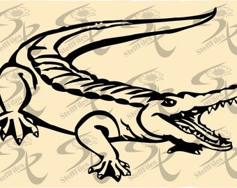 0718_ Crocodile, Reptile, Animals, Vector,Download files,Digital, graphical,AI,EPS, SVG,dxf,png,eps,jpg