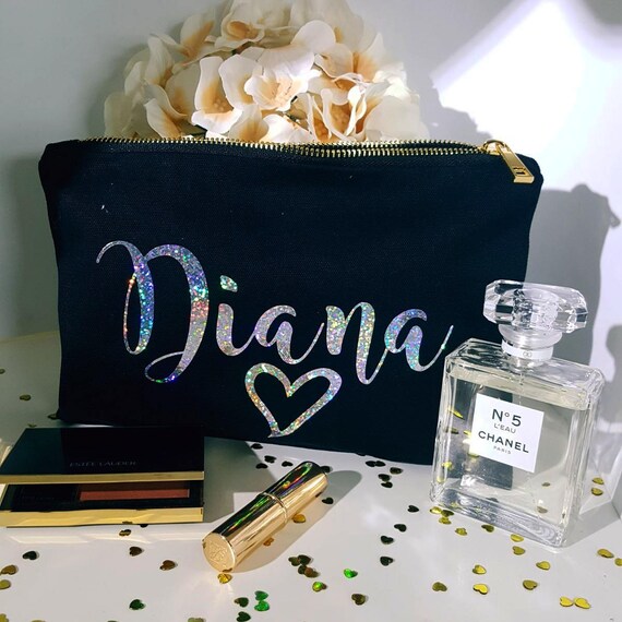 Personalized Cosmetic Bag Bridesmaid Gift Make Up Bag