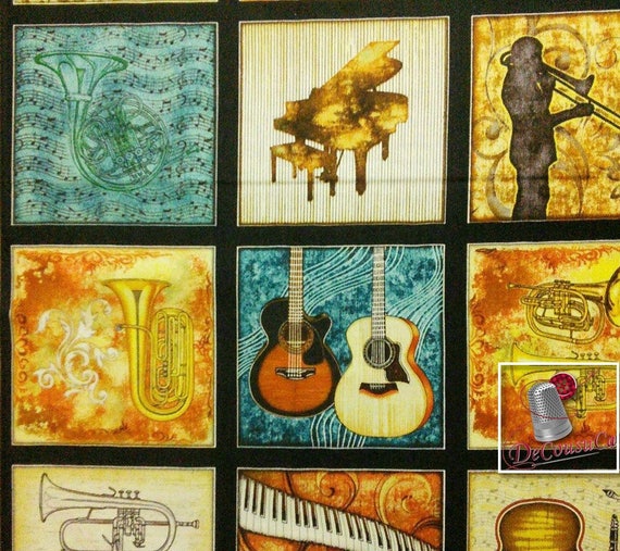 Music Dan Morris Design Quilting Treasures multiple