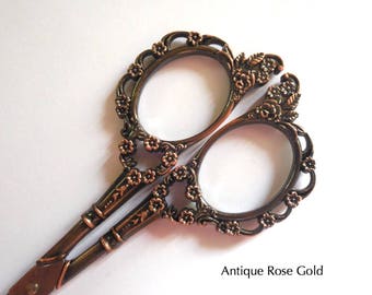 Victorian style floral scissors