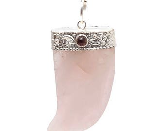rose quartz chakra pendulum