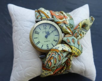 Liberty fabric bracelet watch, women summer 2017 watch, fabric wristwatch