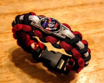Harley Quinn Inspired Paracord Bracelet