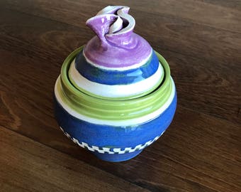 Lidded Ceramic Bowl