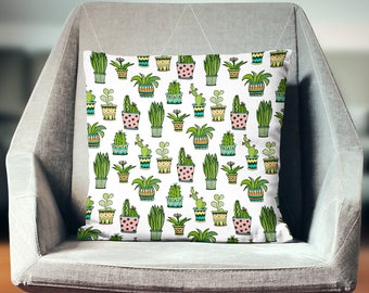 Cactus Pillow | Cactus Decor | Cactus Throw Pillow | Cactus Pillow Case | Cactus Cushion | Cactus Pillowcase | Cactus Pillow Cover
