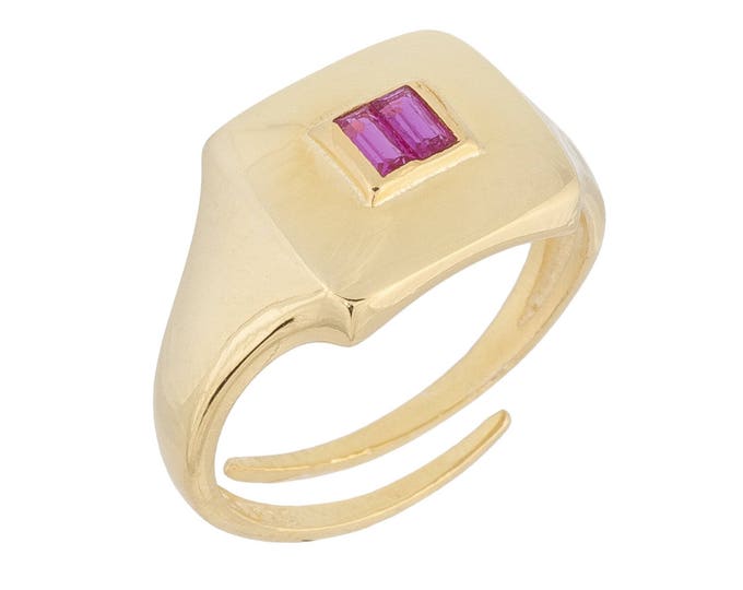 Baguette Pinky Ring
