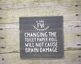 Change toilet paper | Etsy