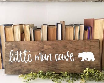 Little Man Cave - Wood Sign