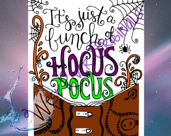 Bunch of Hocus Pocus svg, png, dxf, T Shirt SVG, Kitchen SVG, Digital File