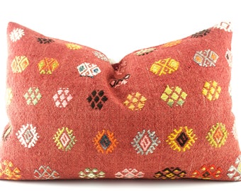 Kilim Lumbar Pillow Cover Kilim Pillow Kilim Couch Pillow 16"X24"Decorative Pillows For Couch Kilim Sofa Pillow Kilim Pillow Lumbar Cushion