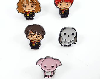 Harry Potter enamel pin set of 5