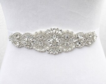 Bridal Sash, Bridal Belt, Wedding Sash, Bridesmaid Belt, Crystal Sash, Rhinestone Belt, Wedding Dress Sash, Wedding Dress Belt, style 77