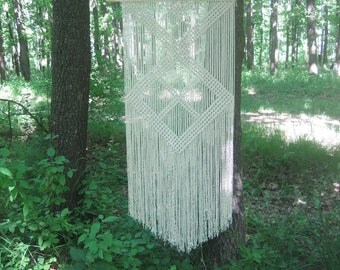 Large Macrame wall hanging Tapestry macrame Wall art Wall decor Modern macrame Weaving Woven wall hanging Boho Living room decor Bohemian