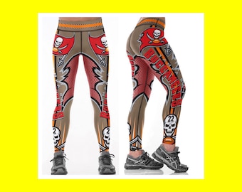 BUCCANEERS Leggings - #22 Women Fan Gear - Higher Quality - Tampa Bay Buccaneers // Female Football Fan Gift - Team Spirit - Game Day