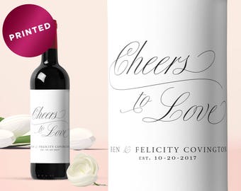 wedding wine labels