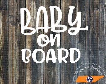 Baby On Board Car Decal | Baby On Board Decal |Baby On Board | Car Decal