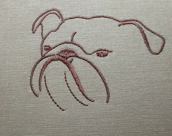 MACHINE EMBROIDERY DESIGN - Bulldog