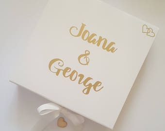 Wedding Memory Box, Wedding Gift Box, Personalised Gift Box