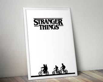 Stranger Things Poster, Stranger Things, Stranger Things Fan Art, Stranger Things Print, Poster, Art, Print. Stranger Things Art,
