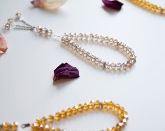 Mini Tasbih 33 Crystal Bead | Muslim Prayer Beads | Eid Gift