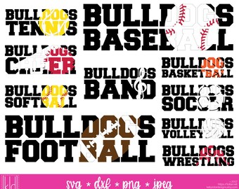 Bulldogs svg - Sports svg - SVG Bundle - Spirit svg - Bulldogs Football - Bulldogs Baseball - Bulldogs Cheer - Bulldogs Soccer