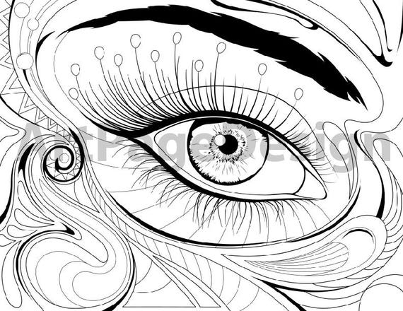 Eye Coloring Pages 2