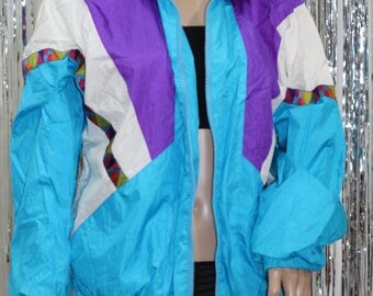 Vintage Windbreaker Jacket by Gloria Vanderbilt Active Wear (M)
