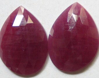 NATURAL RED RUBY Rose cut fancy shape 20 cst in loose gemstone