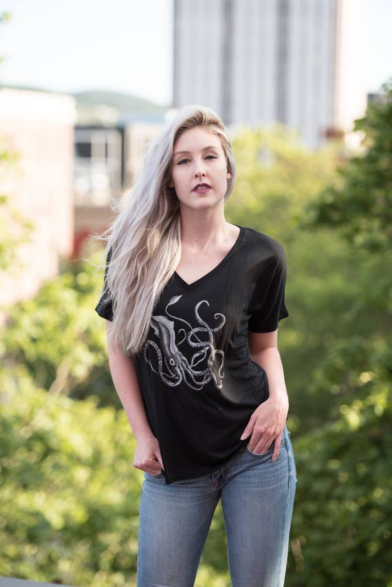 Giant Squid Slouchy V Neck
