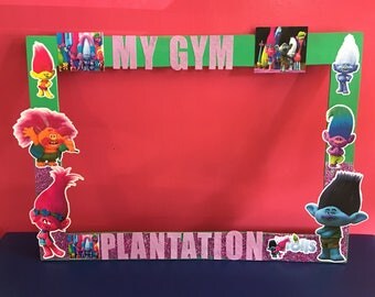 Trolls inspired Photo prop Frame, Trolls Party supplies, Trolls party decorations, Trolls party supplies, Trolls