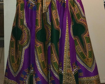 All African Print Dashiki Swing Skirts - 59.95 / Women Plus Sizes / African Clothing / Maxi Skirts / Traditional / Ankara / Just Skirting By