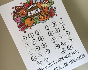 weight loss tracker, weight loss chart, slimming world weight loss planner, fiver Friday, a4 print