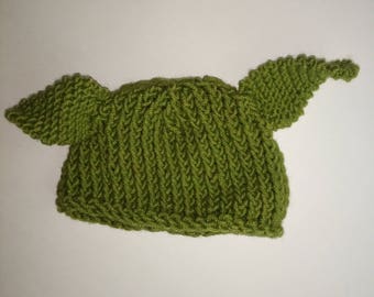 knitted Yoda Hat