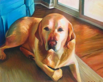 Custom acrylic pet painting, perfect as a gift or home decor