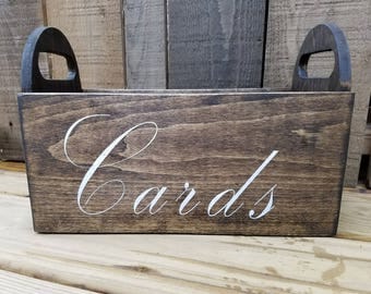 Rustic Wood Card Box