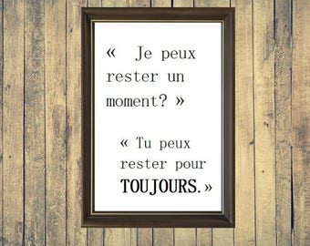 Calligraphy quote poster/print