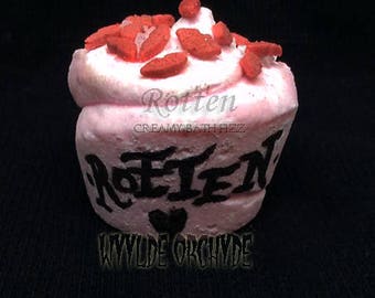 Rotten - Creamy Bath Fizz - Harley Quinn - Joker - Puddin - Suicide Squad- Vegan - Handmade - Pink - Wedding - Birthday gift - gifts for her