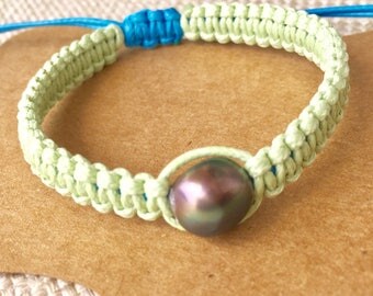 Freshwater pearl bracelet, large hole pearl, pearl jewelry, gifts under 25, gifts for her, beach jewelry, beach style, stacking bracelet