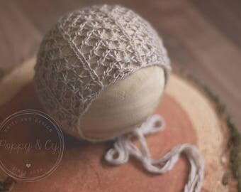 Marianne Newborn Bonnet Knitting Pattern, Knit Prop Pattern, Knitting Photography Prop Pattern, Knit Bonnet Pattern, Newborn Bonnet