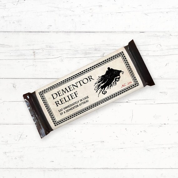 Harry Potter Dementor Relief Chocolate Bar Wrapper Printable