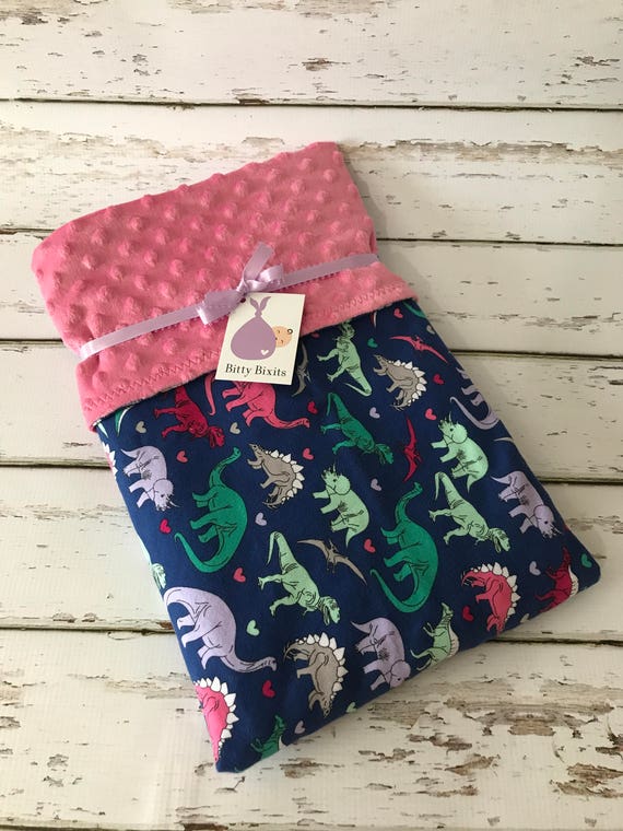 Dinosaur Baby blanket Baby girl blanket Baby shower gift