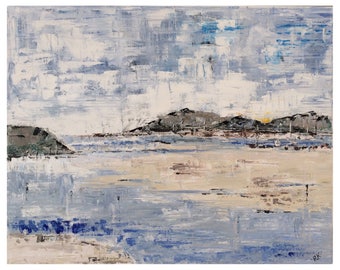 Abstract Seascape Wall Art. Abstract Artwork. Abstract Painting. Oil on Canvas. Seascape Painting. Abstract Art. Contemporary Art.