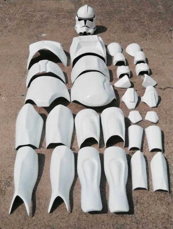 plastic clone trooper costume